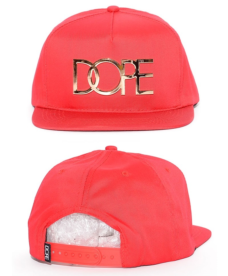 D2016-H101-RED ドープ DOPE メンズ ベースボールキャップ スナップバック 帽子 24K SNAPBACK CAP スケーター ダンス ストリート レッド_画像2