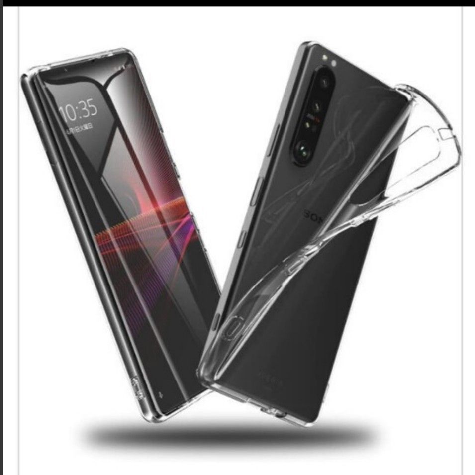 Xperia 1 III 用ケース クリア SO-51B / SOG03 ケース 薄型 TPU耐衝撃 透明ケース 指紋防止