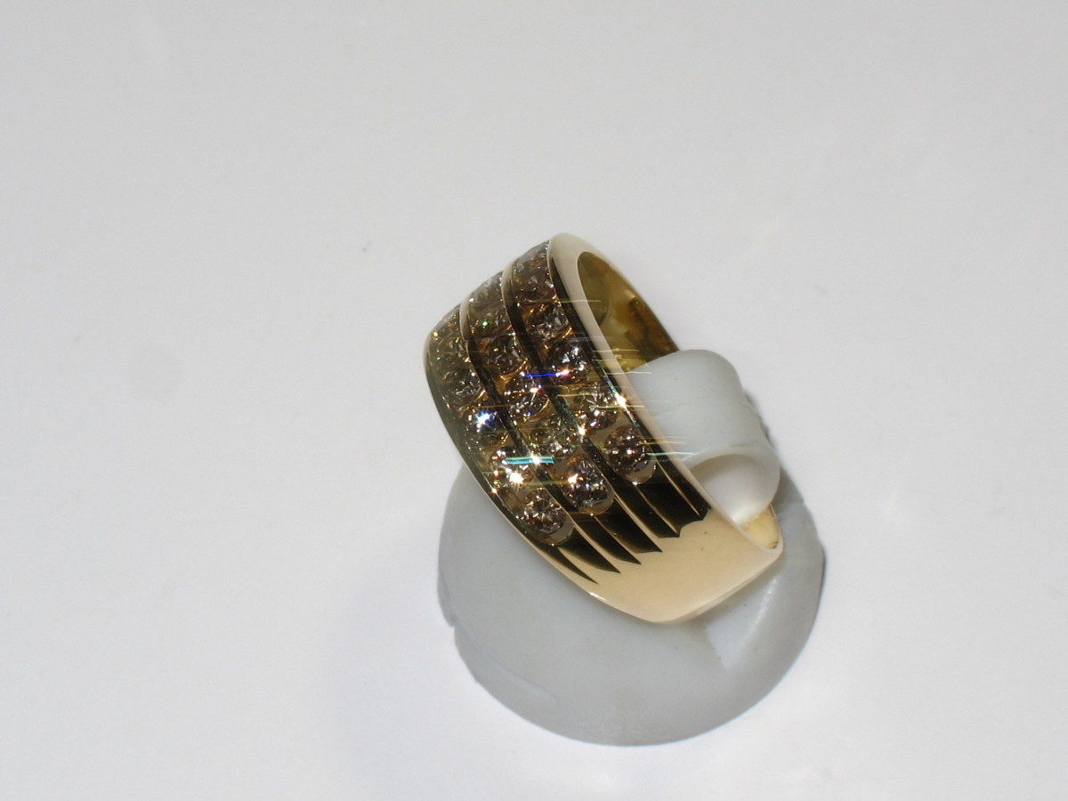 * price cut special price goods # ring # prompt decision # diamond 1.00ct#K18#4g#15 number # secondhand goods #