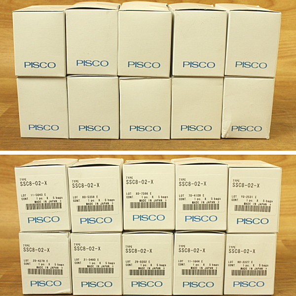 未使用)日本ピスコ/PISCO ワンタッチ継手 耐腐蝕用 SUS316 SSC8-02-X 50個セット Φ8ｍｍ/1/4_画像6
