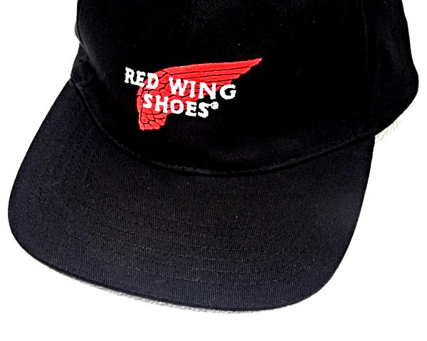 レア 未使用【RED WING レッドウイング キャップ RED WING SHOES CAP Black 帽子 黒 ブラック ビンテージ ヴィンテージ デッドストック】