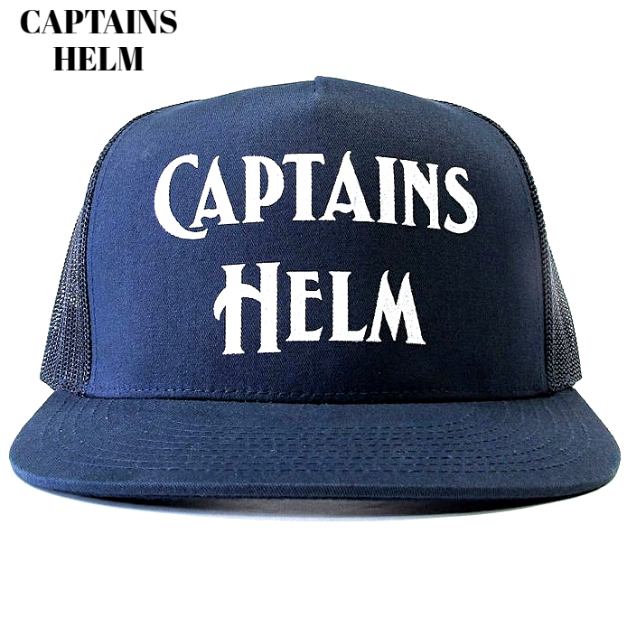種類豊富な品揃え 新品【CAPTAINS HELM 帽子】 (ネイビー) ロゴ