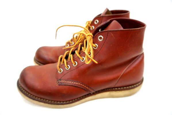 #[ beautiful goods ] Red Wing RED WING 9105 USA 8.5 26.5cm excellent level men's plain tu leather boots Brown Irish setter #T