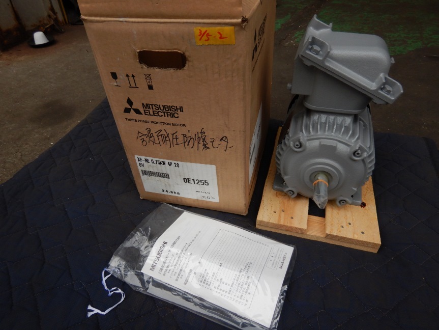 新着 即決税0円未使用保管品三菱電機三相耐圧防爆形モーターXF-NE0,75kw4P 三相200V 2017年製造 その他 新着 即決税0円未使用保管品三菱電機三相耐圧防爆形モーターXF-NE0,75kw4P 三相200V 2017年製造 その他