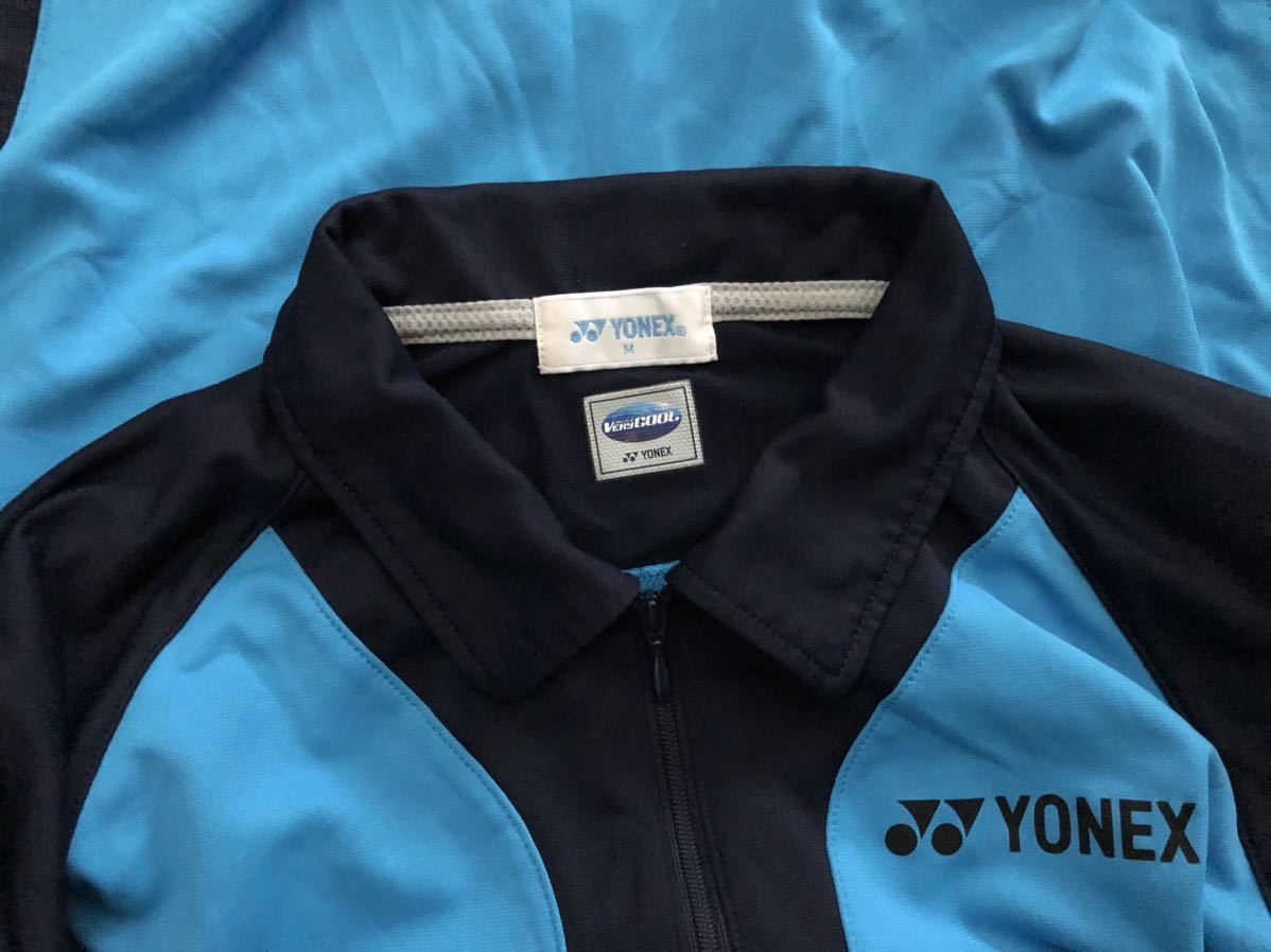 YONEX（ヨネックス）VeryCOOL 1/4ジップシャツ半袖 ☆Mサイズ（230419）_画像3