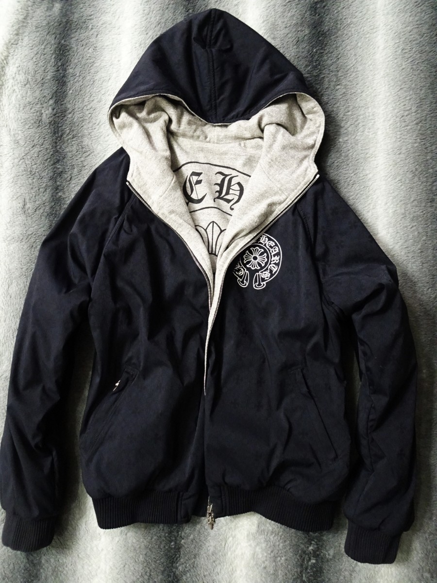 秀逸な2way】クロムハーツ CHROME HEARTS リバーシブル 総柄 パーカー