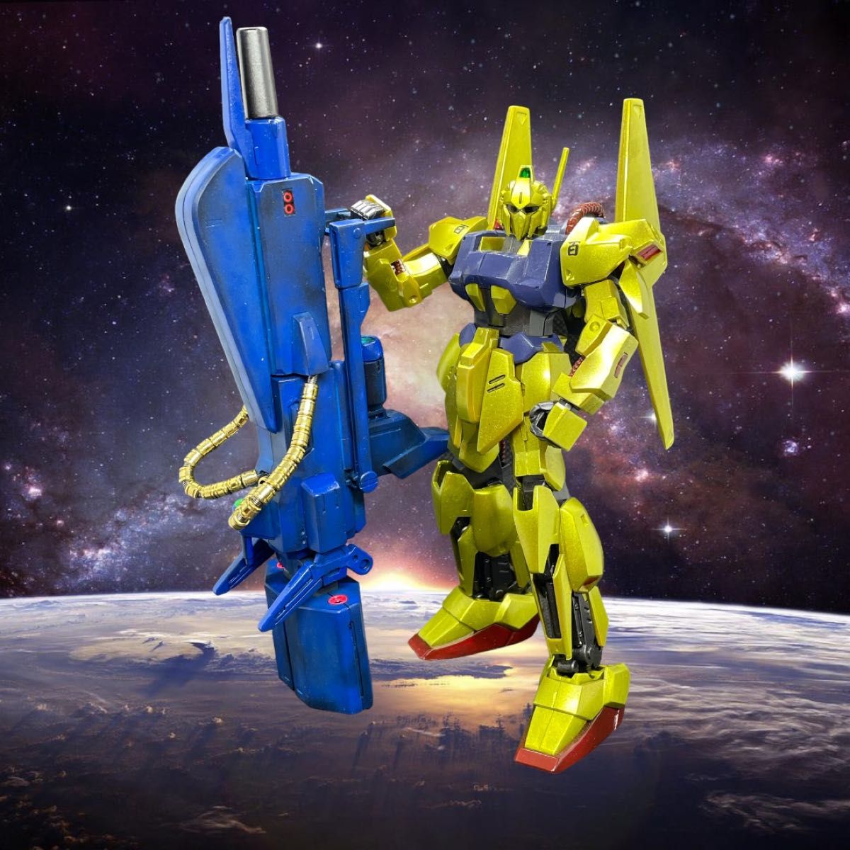 HGUC 1/144 MSN-00100 百式 + メガバズーカランチャー メタルパイプ改修(機動戦士Zガンダム)完全塗装！！