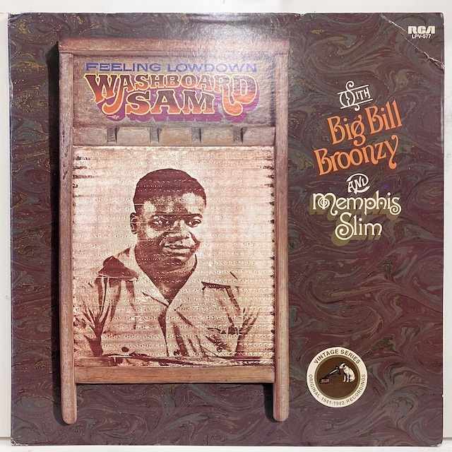 ★即決 Washboard Sam Big Bill Broonzy Memphis Slim / Feeling Low Down LPV-577 ur1630 ウォッシュボード・サム 米オリジナル _画像1