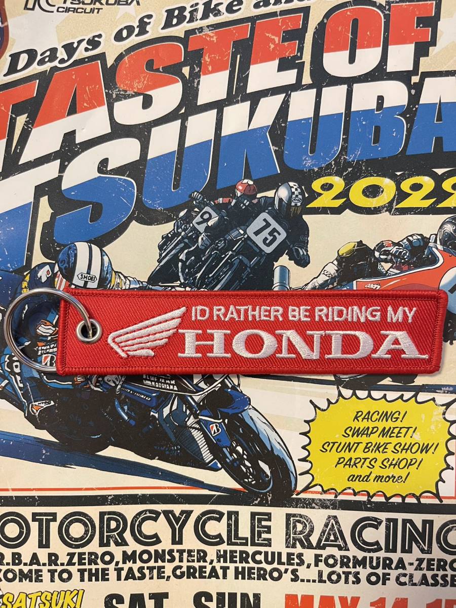 ★アウトレットセール★新品 MotoGP RACING TEAM HONDA キーホルダー 13 cm バイク用 レーシング オートバイ関連グッズ アクセサリーの画像1