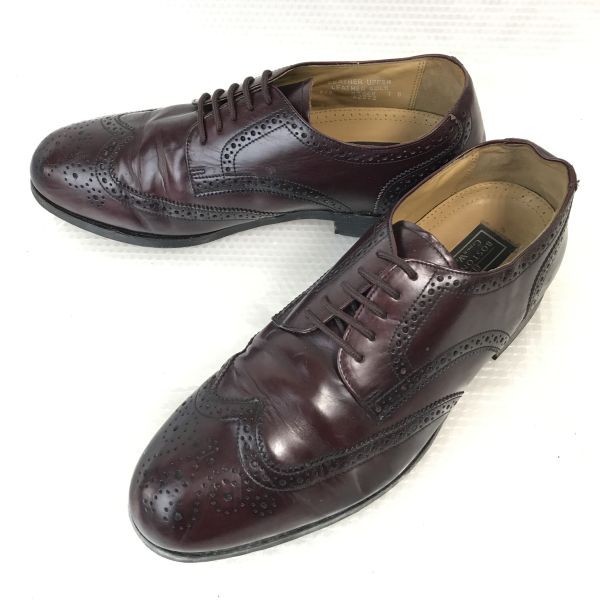 Vintage★ボストニアン/BOSTONIAN★本革/グッドイヤー製法/ウイングチップ【9/26.5/茶/BROWN】ビジネス/dress shoes◆pD-112