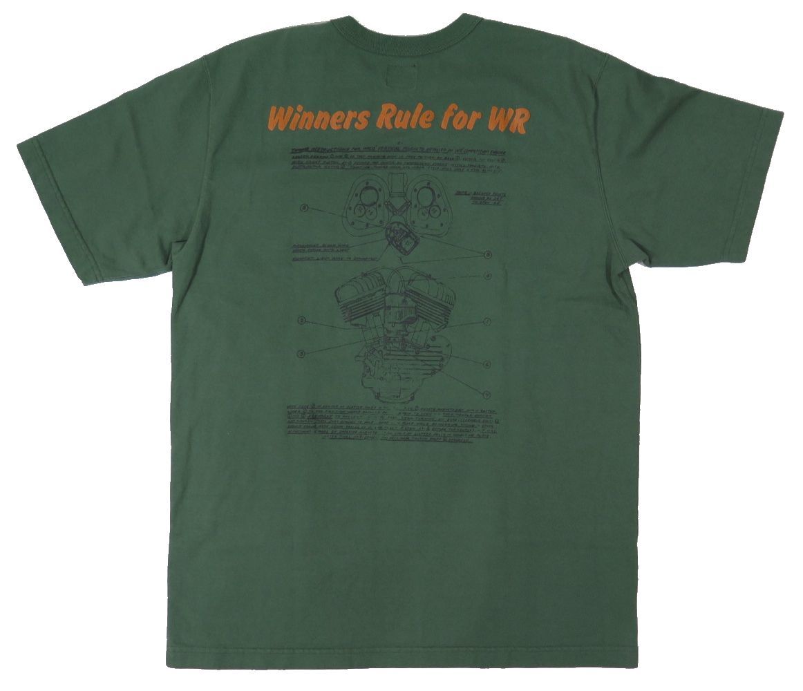 【ウエストライド】 W.R.M.C WR750エンジン 半袖プリントTシャツ WEST RIDE 日本製_画像9