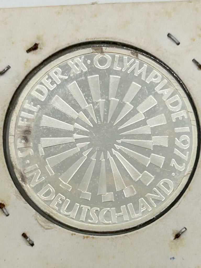 【未使用品】ドイツ 1972年 10マルク銀貨 ミュンヘンオリンピック記念の画像4