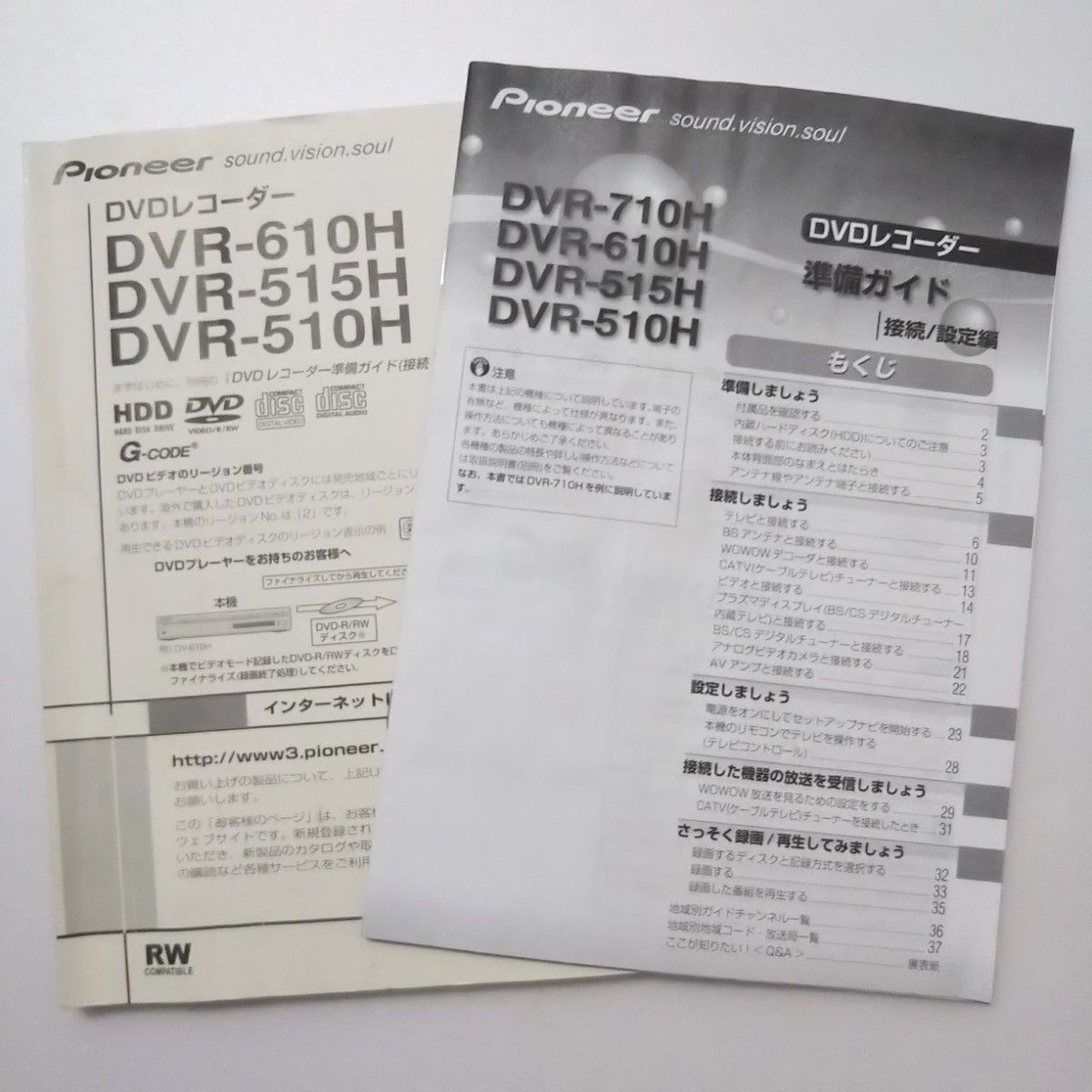 PIONEER DVDレコーダー 取扱説明書 準備ガイド|Yahoo!フリマ PIONEER DVDレコーダー 取扱説明書 準備ガイド|Yahoo!フリマ