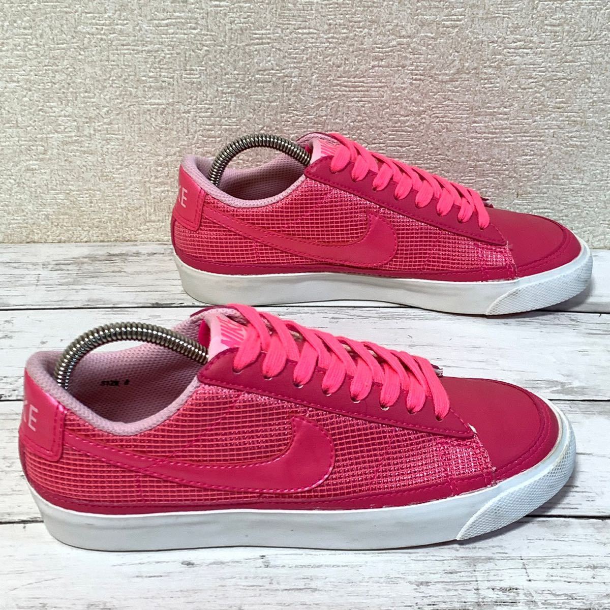 R3650bh【NIKE ナイキ】Blazer Low '09 Valentine Edition 371759-661 ブレザーロウ スニーカー 23cm レディース ピンク 靴 シューズ_画像3