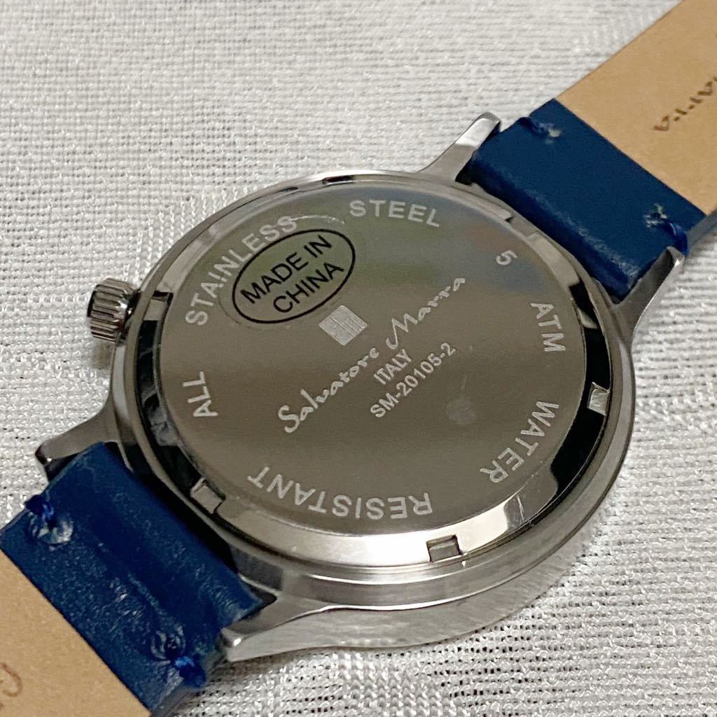 Salvatore Marra サルバトーレマーラ メンズ腕時計 40mm SM20105-SSBL 新品未使用　電池交換済み_画像6