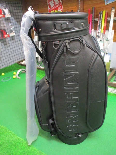 【新品/未使用品★限定モデル】BRIEFING GOLF / ブリーフィング★レザーシリーズ 限定 CR-11 BRG221D07 キャディバッグ　　 *MP@1*L*030_画像1