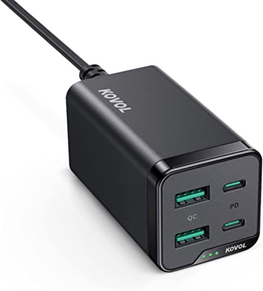 新品未使用品 120W超高出力充電器 4ポート コンパクト 急速充電器 ホワイト USB充電器 Charge iPad Quick