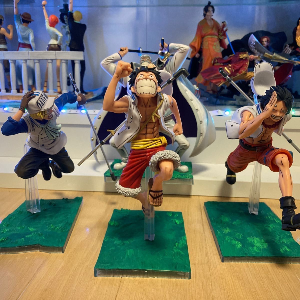 ワンピースフィギュア ONE PIECE magazine FIGURE　夢の一枚 ガープ ルフィ エース サボ リペイント