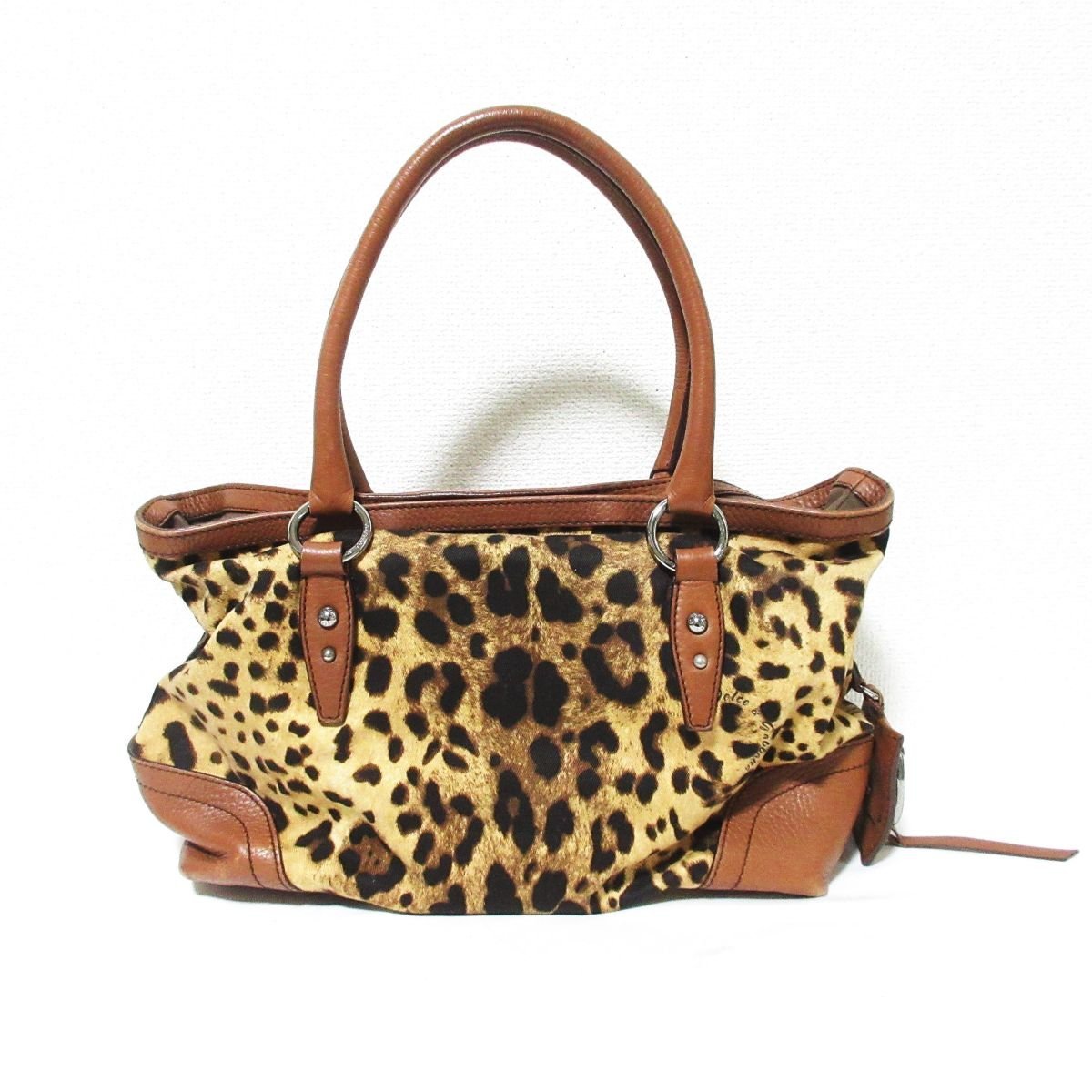美品 DOLCE&GABBANA ドルチェ&ガッバーナ キャンバス×レザー