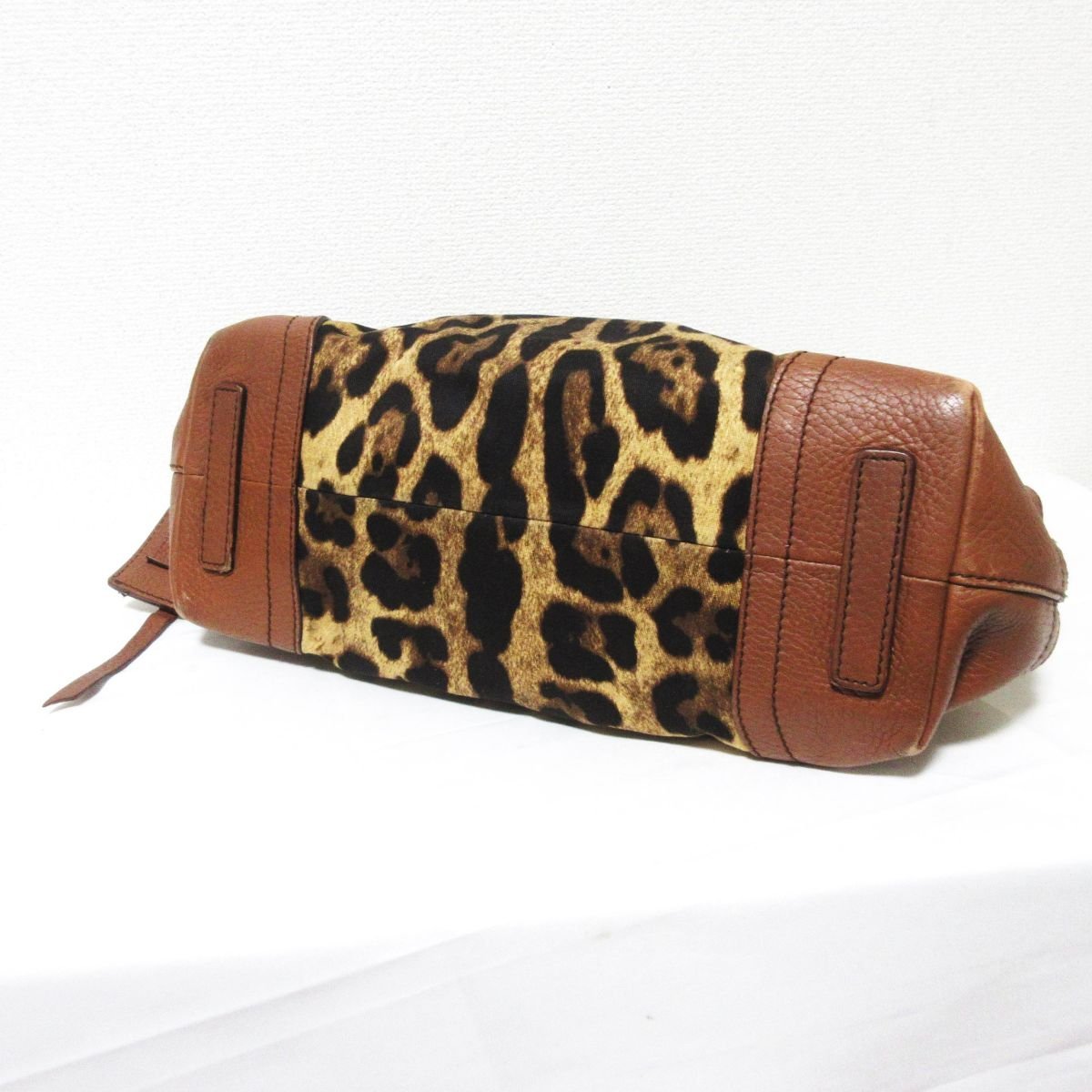 美品 DOLCE&GABBANA ドルチェ&ガッバーナ キャンバス×レザー
