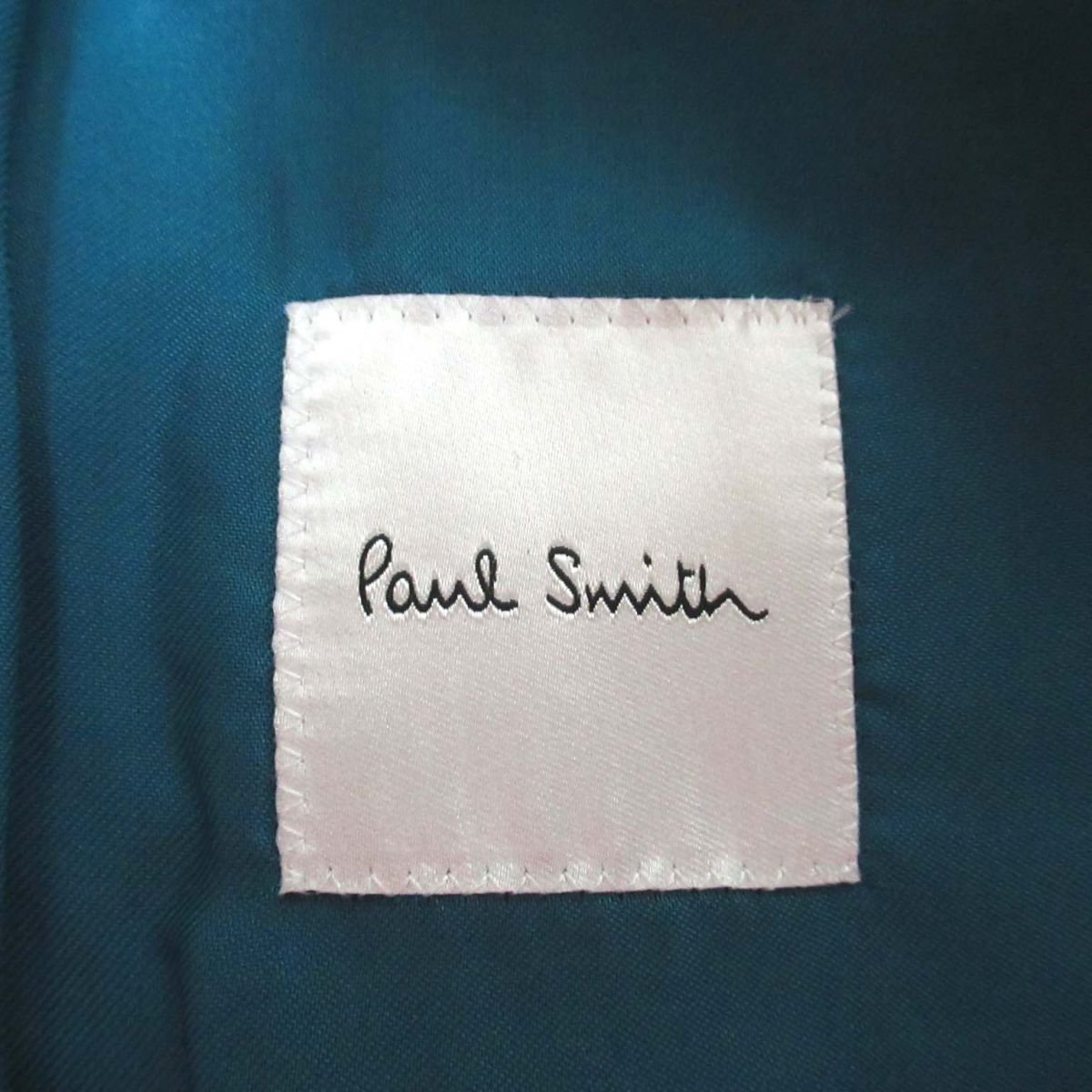 美品 21SS Paul Smith ポールスミス 2B シングル スーツ セットアップ テーラードジャケット+スラックスパンツ Lサイズ カーキ系 C0304_画像10