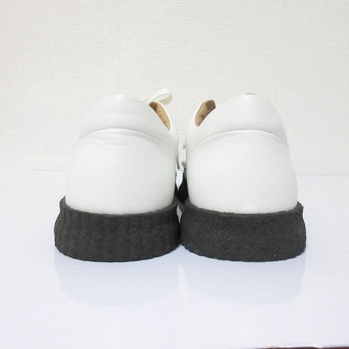 美品 20SS JIL SANDER ジルサンダー SMOOTH LEATHER SNEAKER ラウンドトゥ レザー ローカット スニーカー シューズ JI32535A 44 ホワイト_画像4