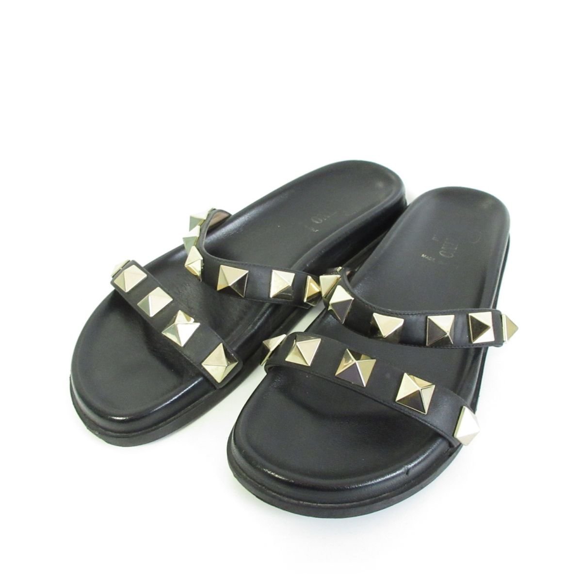 美品 VALENTINO GARAVANI ヴァレンティノガラヴァーニ レザー ロック