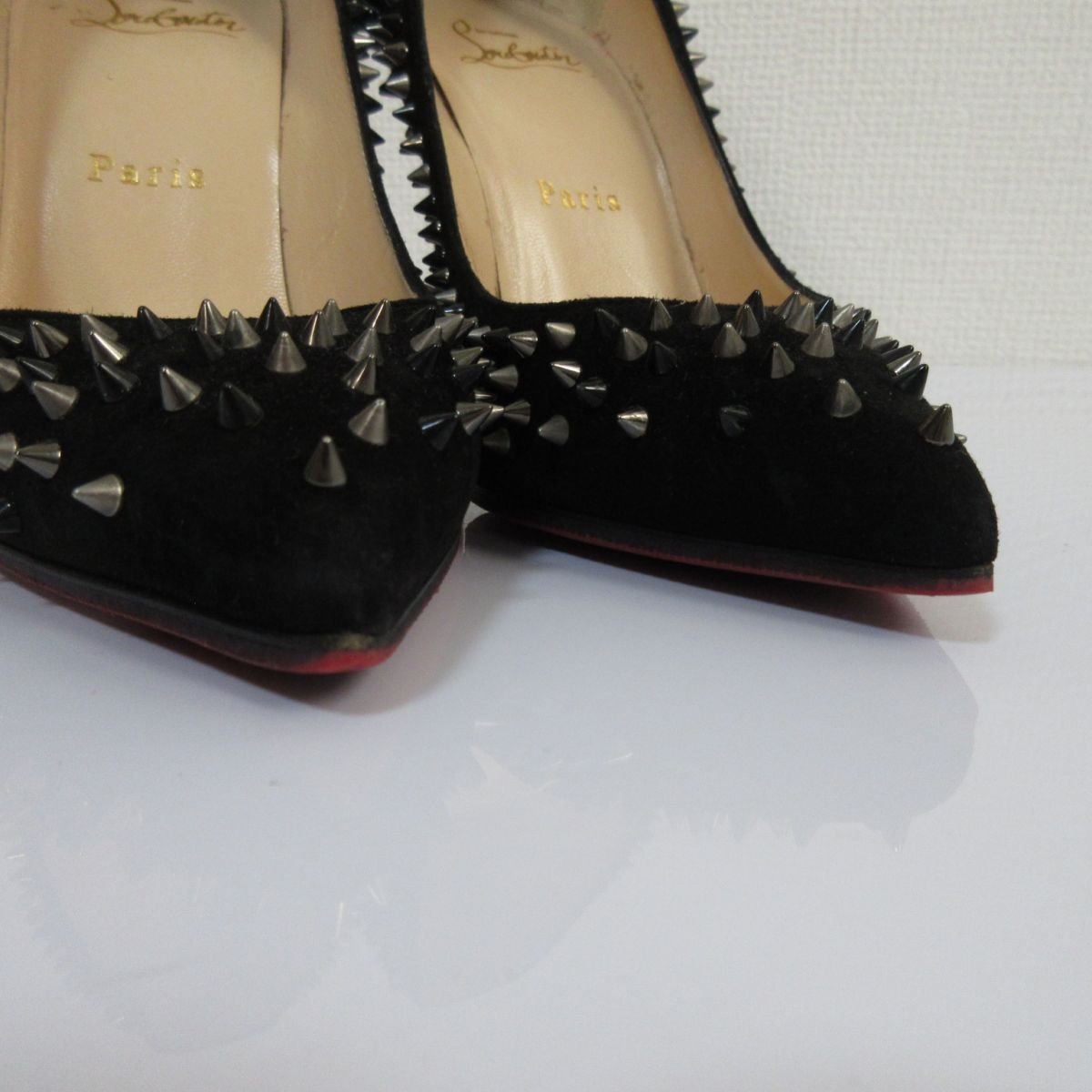 美品 Christian Louboutin クリスチャンルブタン ESCARPIC 100 VEAU