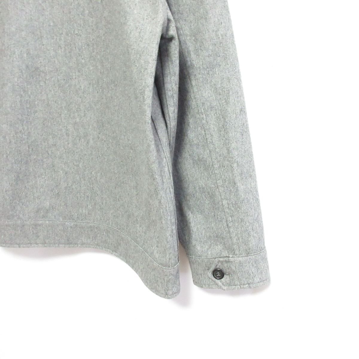  beautiful goods Dunhill Dunhill wool × cotton full Zip reversible jacket blouson S gray 
