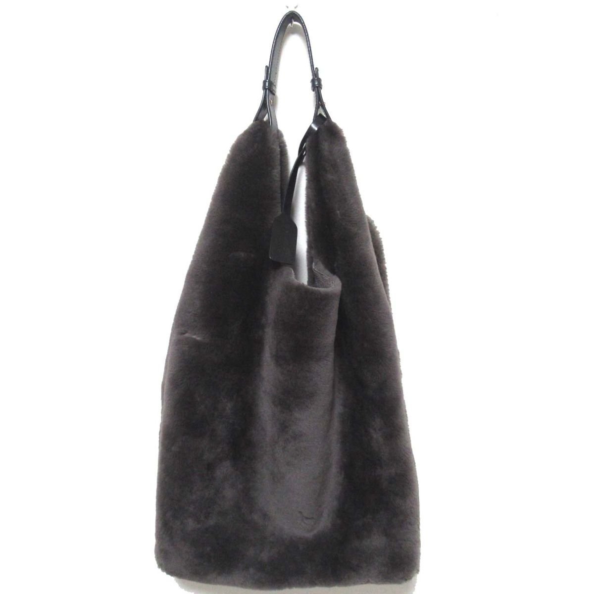 ほぼ未使用 JIL SANDER ジルサンダー ムートンファー トートバッグ