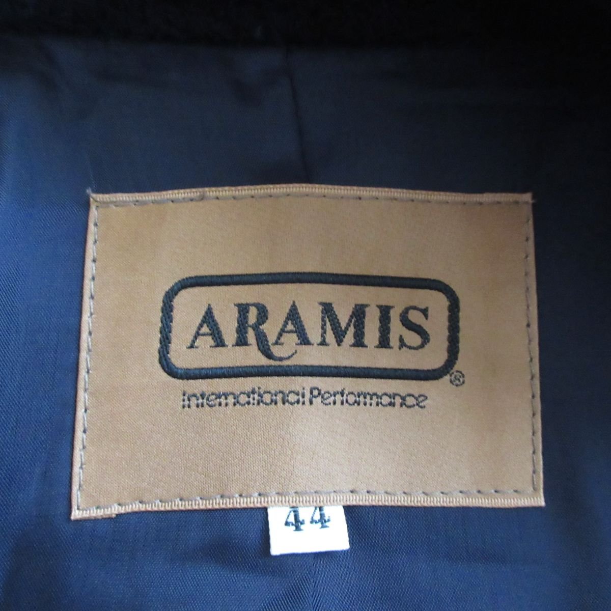 美品 ARAMIS アラミス アンゴラブレンド 金ボタン ダブルブレスト テーラードジャケット 紺ブレ 大きいサイズ 44 ネイビー 紺_画像4