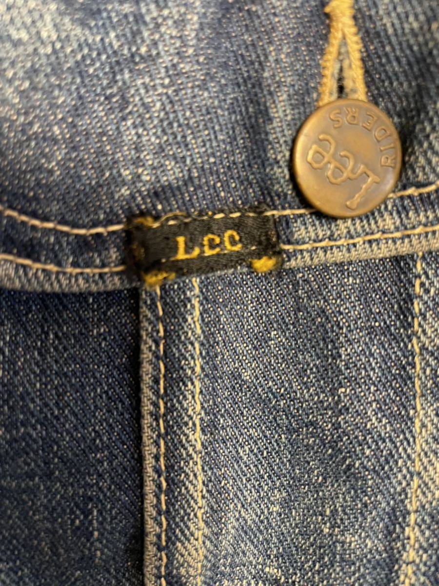 超希少　リー ストーム　ライダー Lee vintage デニムジャケット ○にT 初期　101-J 101-LJ50年代_画像4