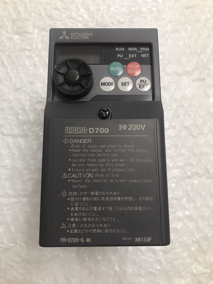 中古美品三菱電機インバーター FR-D720-0.4K動作保証 | www