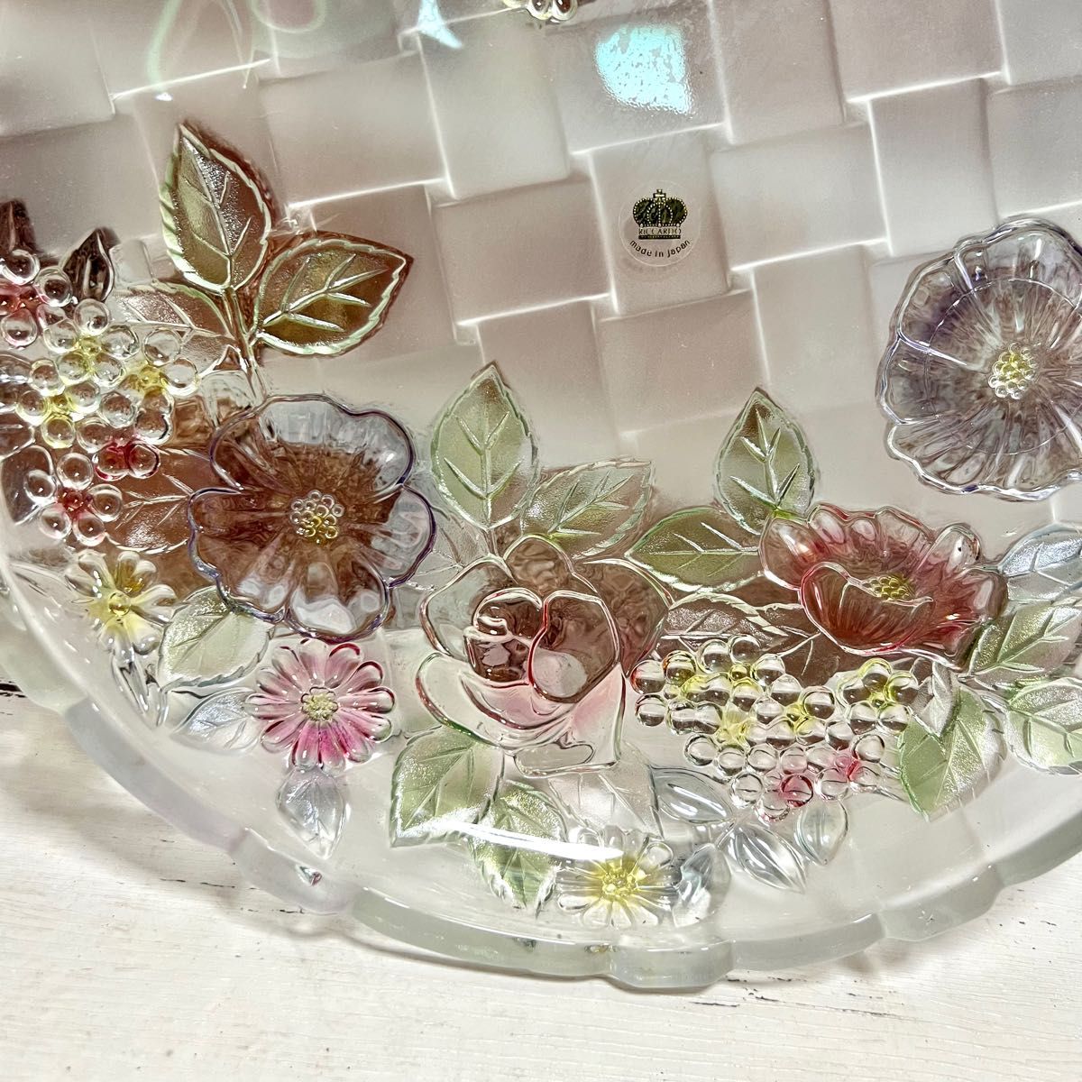 【新品・未使用品】曽我ガラス　コンテンポラリーグラス　ガラスプレート  皿