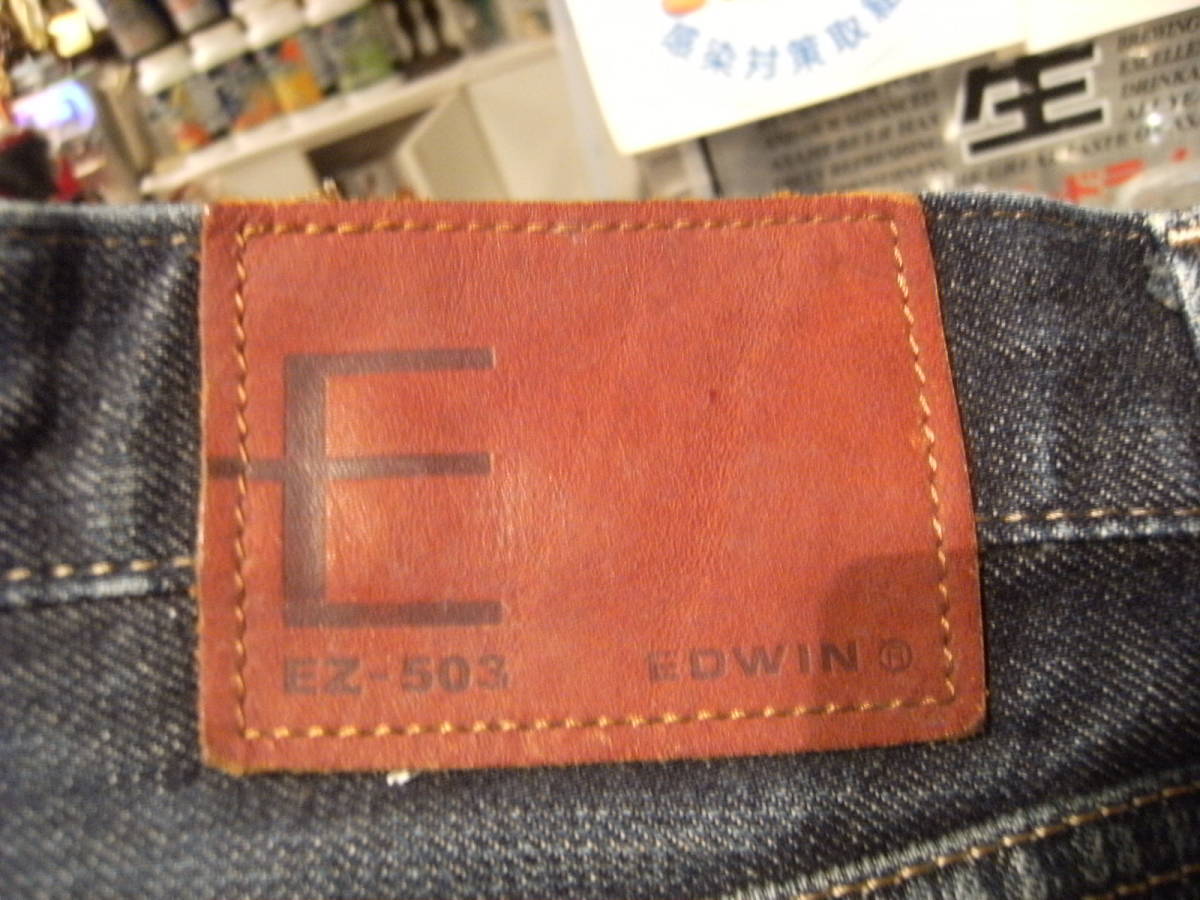  Сёва  ретро ★90  год выпуска ★...  все ... период  ★ сделано в Японии ★E FUNCTION EDWIN ...  джинсы   ...  Denim  ★USA ...  Yankee   дефект   старые автомобили 