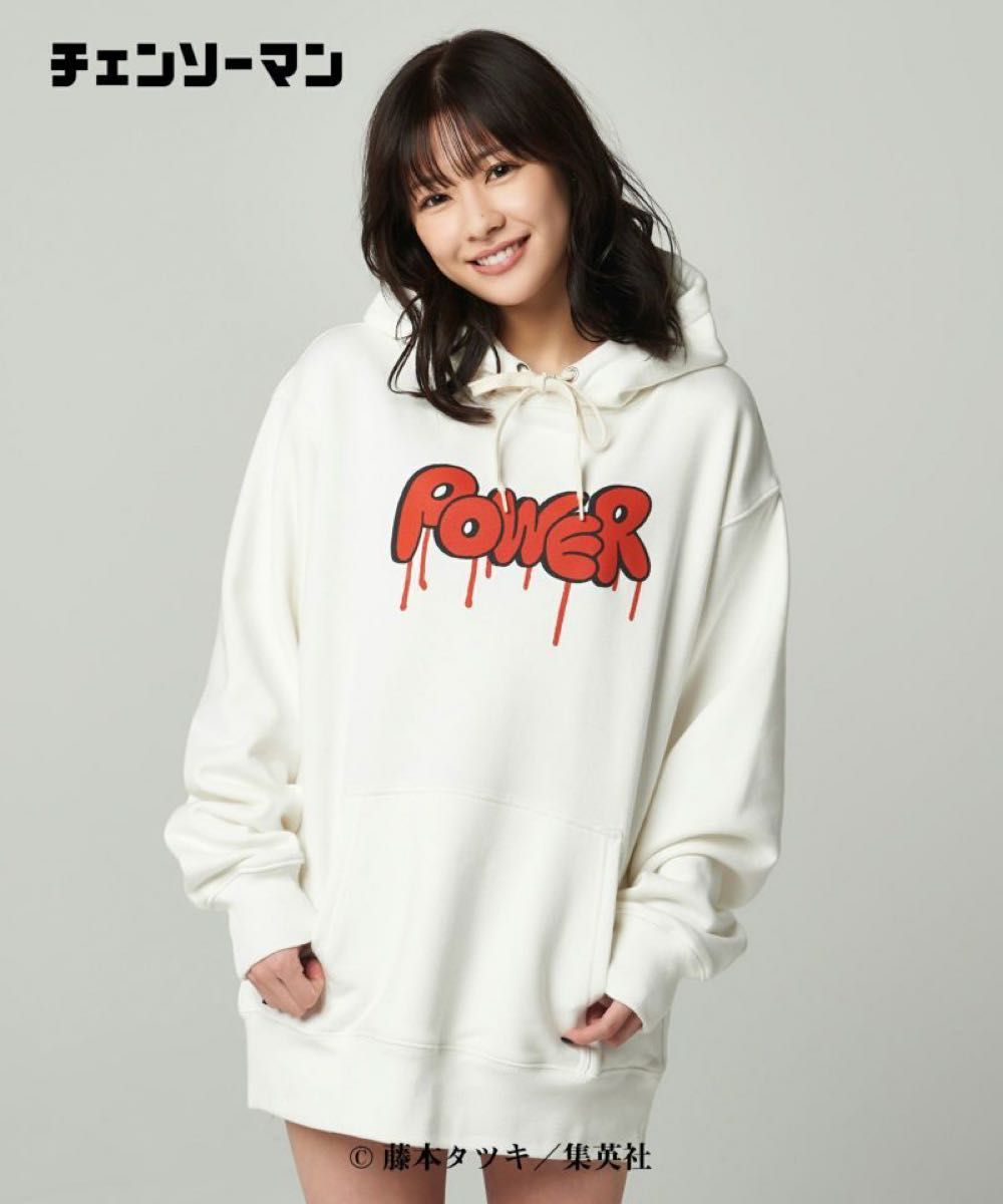 glamb×チェンソーマン Power Hoodie / パワーフーディパーカー