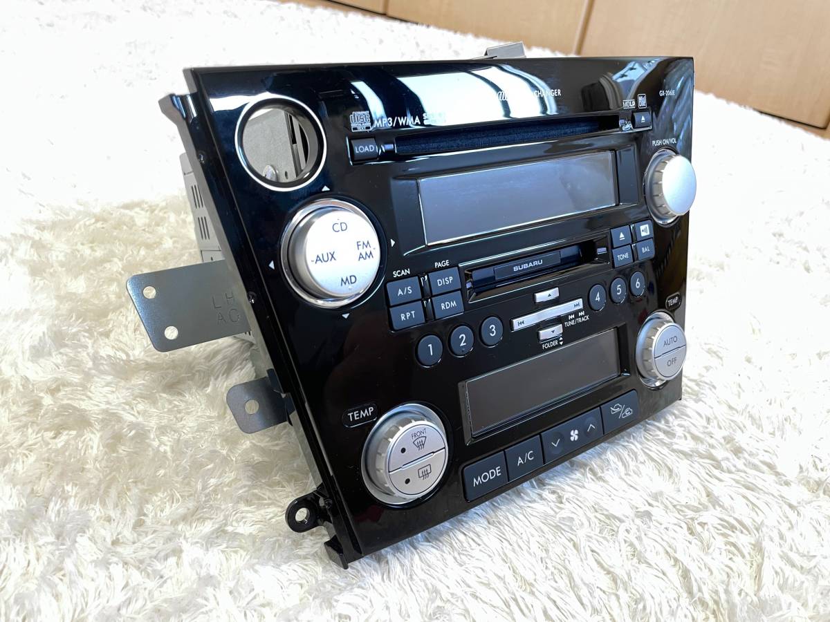 ☆超美品☆ほぼ新品☆レア☆ スバル 純正 GX-206JE GX206JEF2 レガシィ BP/BL BP5/BL5 後期F型 オーディオ ピアノブラック
