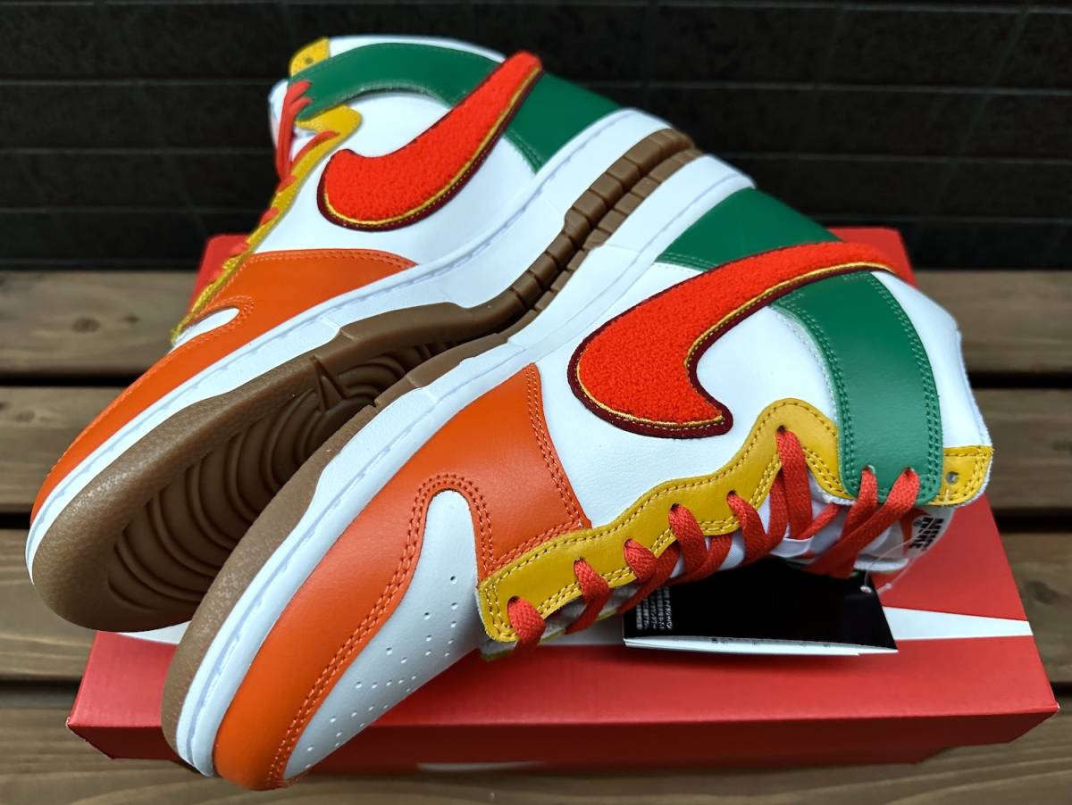 全3色/黒/赤/ベージュ 新品 NIKE ダンクハイ チームレッド 29.0cm