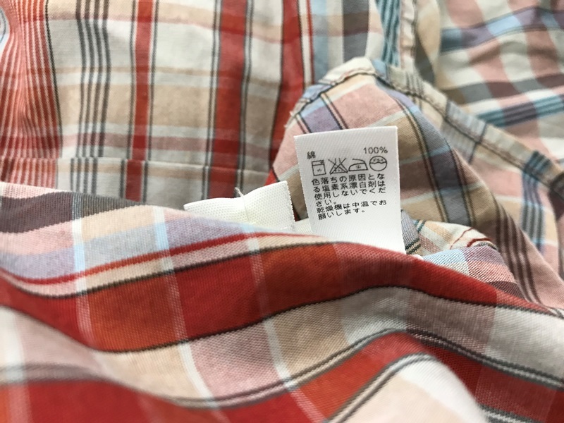 659　メンズ　【　GAP　新品本体価格￥6，900　】チェックシャツ　　サイズ:S　 色：赤色チェック_画像7