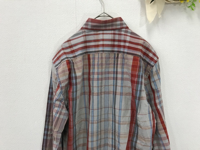 659　メンズ　【　GAP　新品本体価格￥6，900　】チェックシャツ　　サイズ:S　 色：赤色チェック_画像6