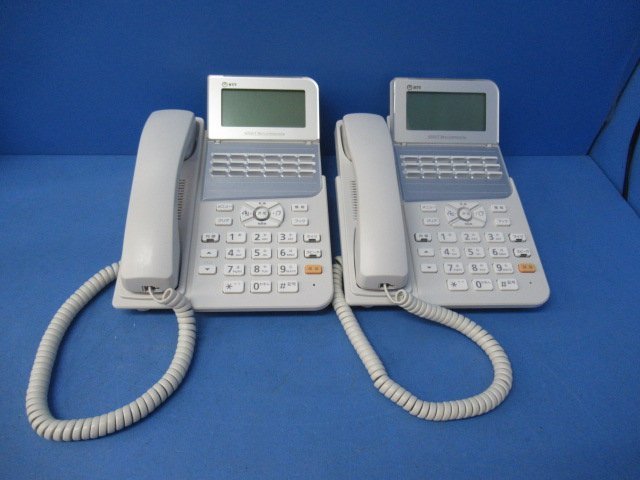 バーゲンで Ω保証有 ZH2 キレイ 20年製 同梱可 領収書発行可能 中古ビジネスホン 18ボタンスター標準電話機 αZX NTT 2台 ZX-(18)STEL-(1)(W) 5657) NTT