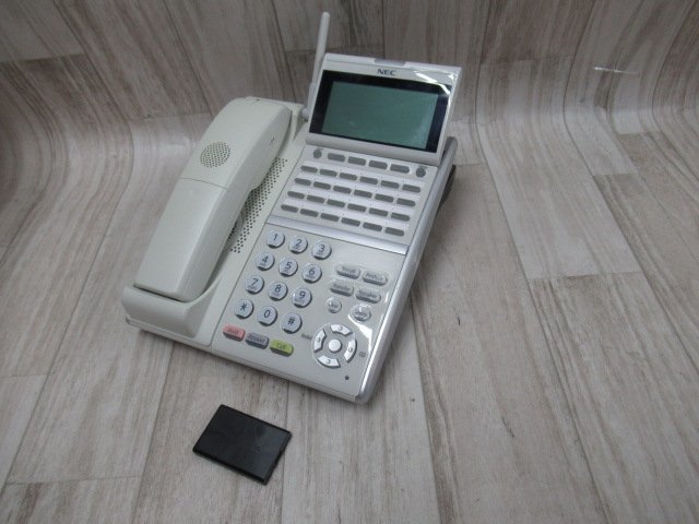 Ω保証有 ZK2 5755) DTZ-24BT-3D(WH) NEC Aspire UX カールコードレス電話機 領収書発行可能 ・祝10000取引!! 同梱可 【ボタン英語表記】_画像2