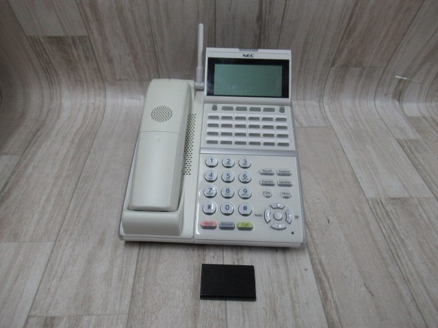 Ω保証有 ZK2 5755) DTZ-24BT-3D(WH) NEC Aspire UX カールコードレス電話機 領収書発行可能 ・祝10000取引!! 同梱可 【ボタン英語表記】_画像1