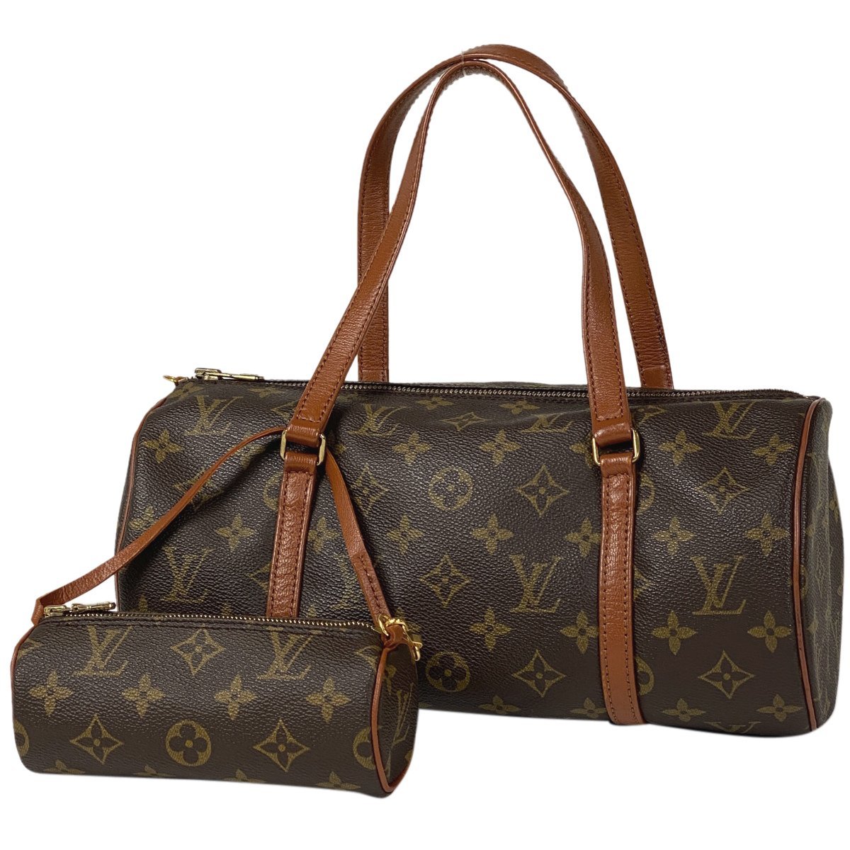 ルイ・ヴィトン Louis Vuitton パピヨン 30 バレルバッグ 筒型 旧旧型