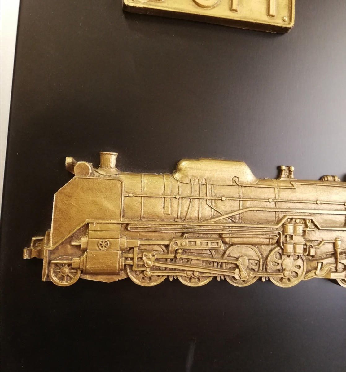 蒸気機関車 D51型 壁掛け 額 国鉄 鉄道模型 模型 飾り インテリア コレクション 額縁 レトロ ヴィンテージ _画像3