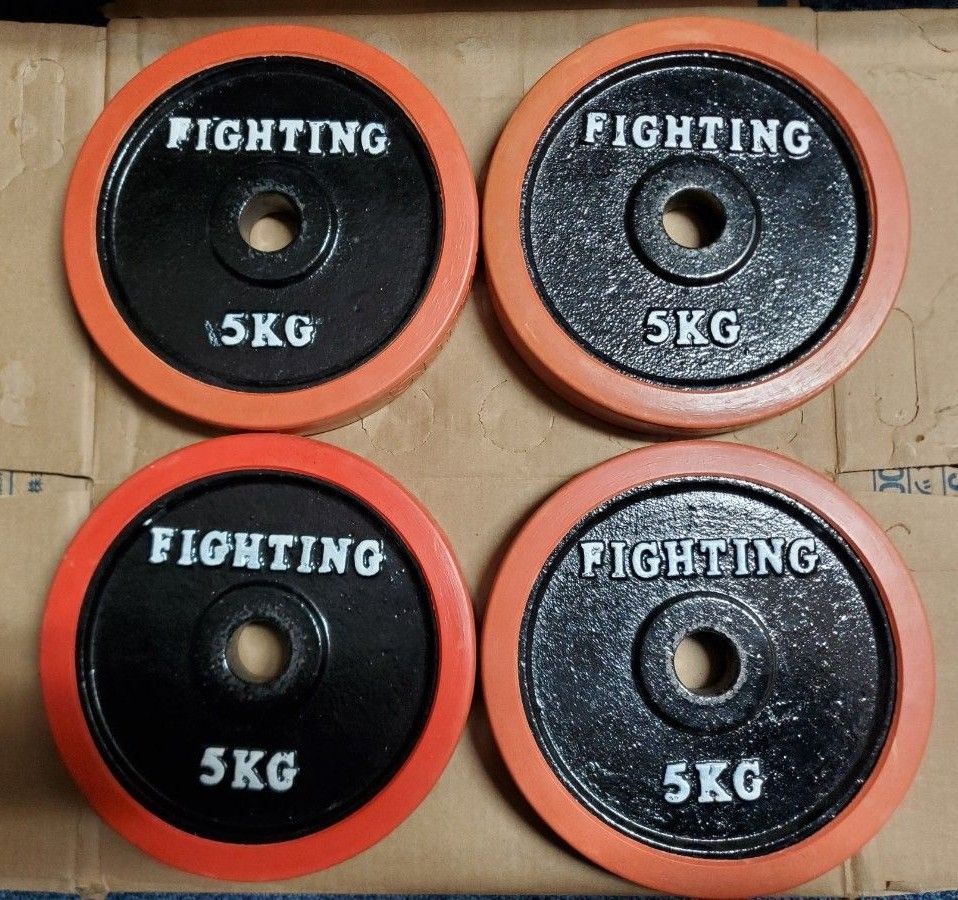 FIGHTING 5kg 4枚 ダンベルプレート ファイティングロード IROTEC