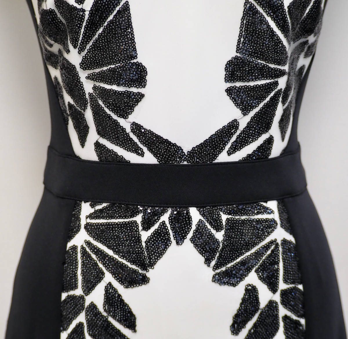 TADASHI SHOJI タダシショージ IVORY & BLACK ワンピース 「L 」/ 13