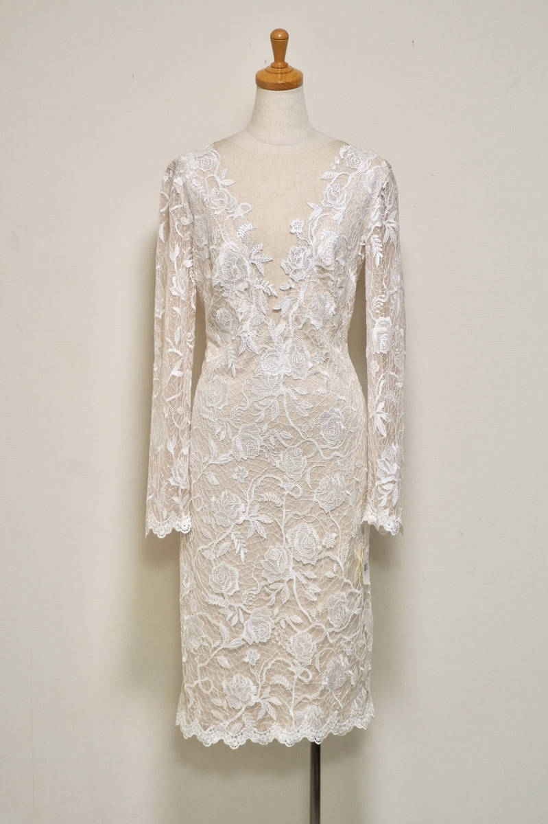 TADASHI SHOJI タダシショージ IVORY & BEIGE ワンピース 「8