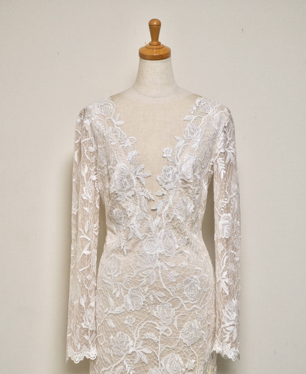 TADASHI SHOJI タダシショージ IVORY & BEIGE ワンピース 「8