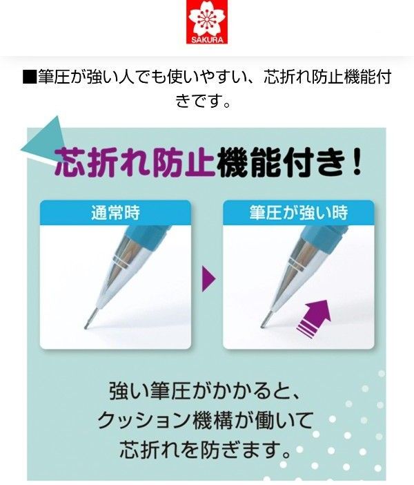 未使用　サクラ　レトリコ × クーピー　シャープペンシル　シャーペン　0.5mm　もも　ピンク　２本　サクラクレパス　筆記用具